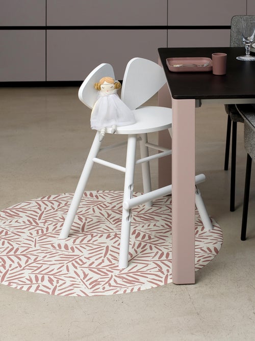 Tapis protège sol rond feuille LEAVES SEA SHELL - Kiabi