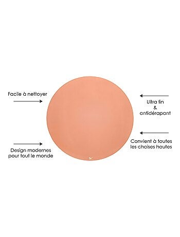 Tapis protège sol rond SPLAT MAT CAMEL