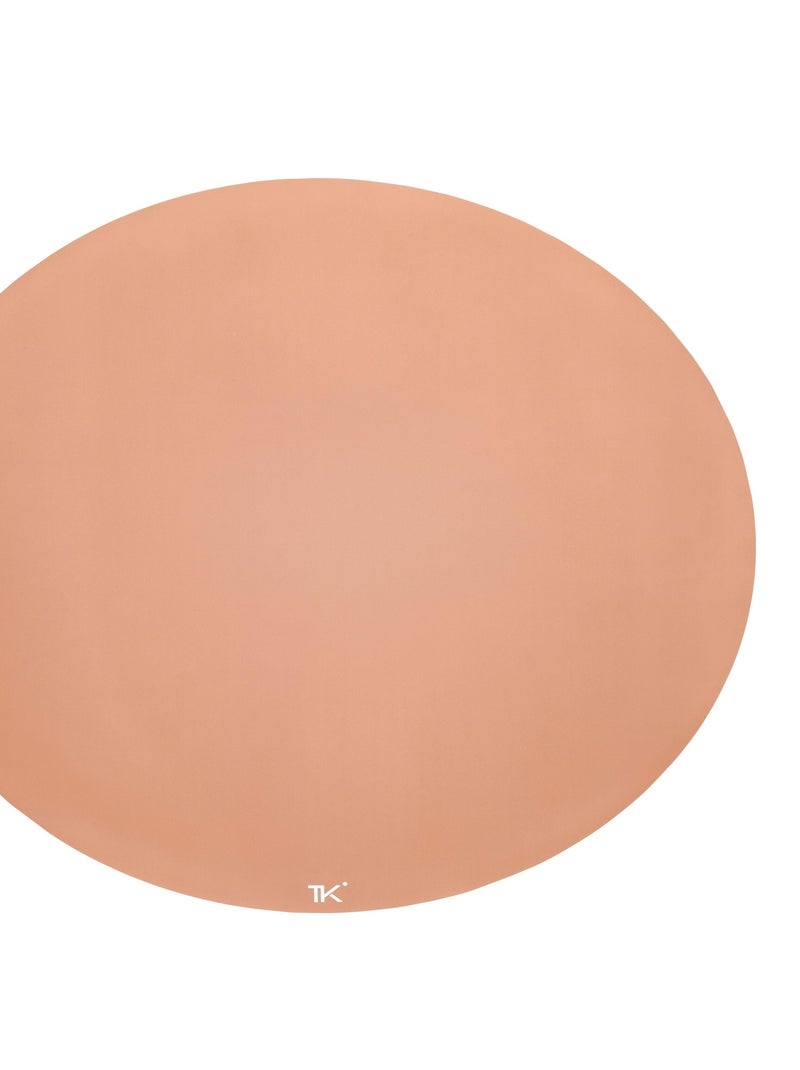 Tapis protège sol rond SPLAT MAT CAMEL Marron caramel - Kiabi