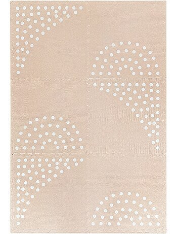 Tapis puzzle éducatif motif de points 6 pièces