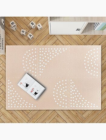 Tapis puzzle éducatif motif de points 6 pièces