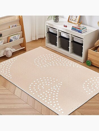 Tapis puzzle éducatif motif de points 6 pièces
