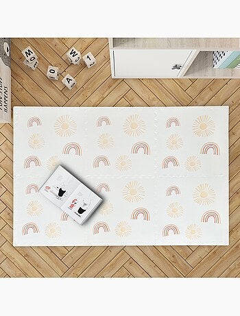 Tapis puzzle éducatif motif de points 6 pièces