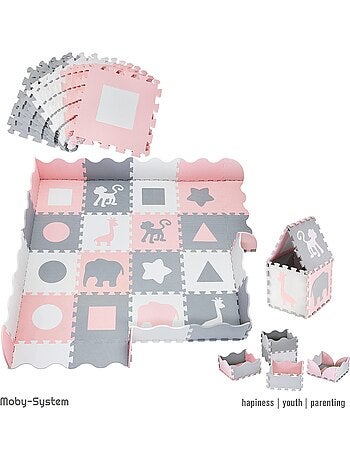 Tapis puzzle mousse EVA 150x150 cm bébé enfant 16 pièces éducatif 0-3ans