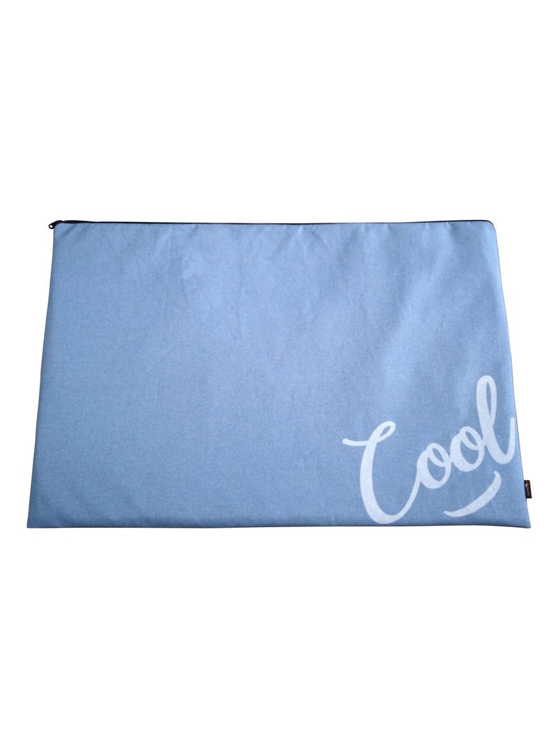 Tapis rafraîchissant déhoussable (gel à l'intérieur) Bleu - Kiabi