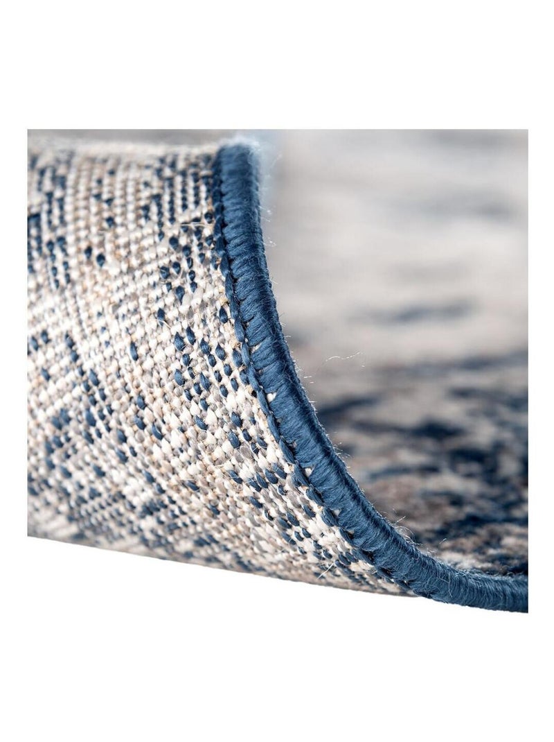 Tapis rayé gris pour salon vintage rectangle Oriolo Gris - Kiabi