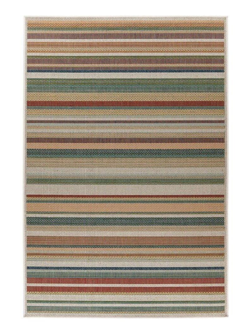 Tapis rayé plat extérieur et intérieur multicolore Spectro Multicolore - Kiabi