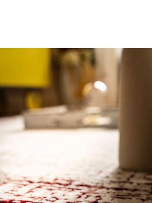 Tapis rayé rectangle moderne poils ras Livio - Kiabi