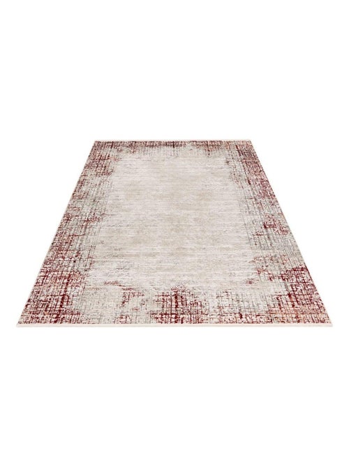 Tapis rayé rectangle moderne poils ras Livio - Kiabi