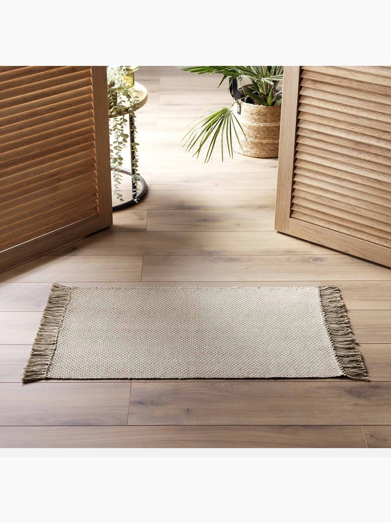 Tapis rectangle " - Effet naturel" Marron clair - Kiabi