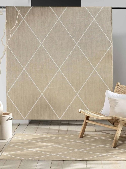 Tapis rectangle 120x170 cm tissé plat Damira - Kiabi