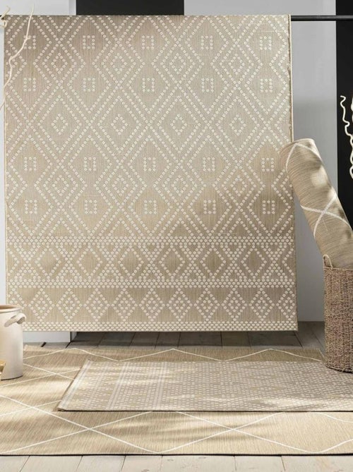Tapis rectangle 120x170 cm tissé plat Damira - Kiabi