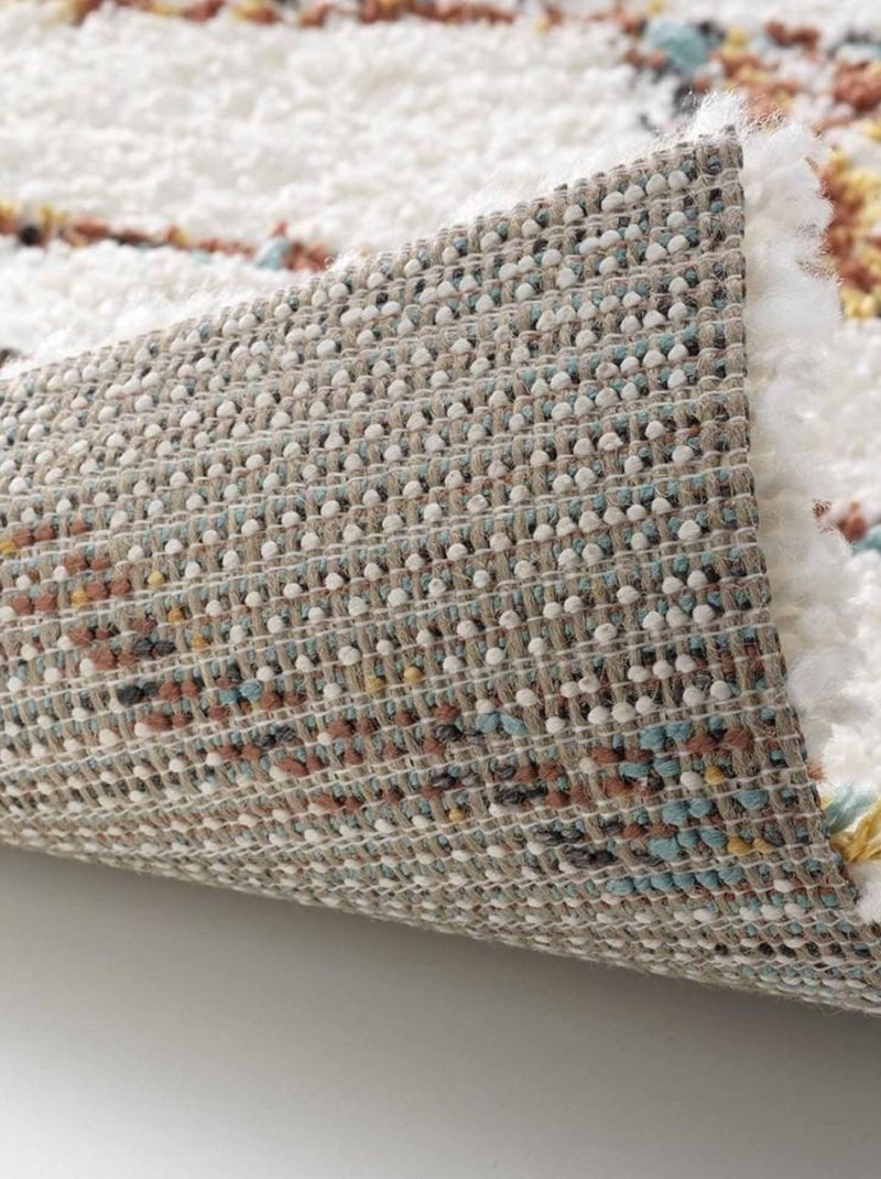 Tapis rectangle 120x170 cm Vasco Beige - Kiabi