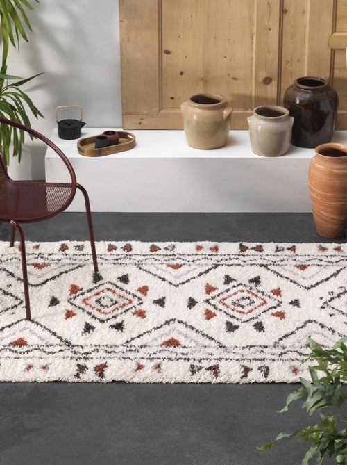 Tapis rectangle 160x230cm saharienne beige - Kiabi