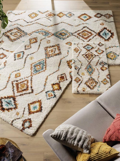Tapis rectangle 160x230cm vasco beige - Kiabi