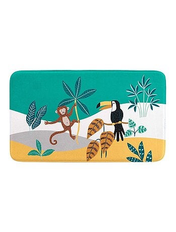 Tapis rectangle 45x75 velours Jungle Story
