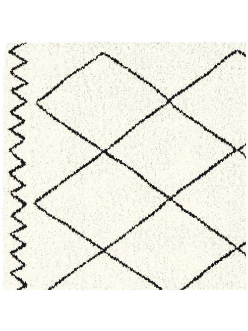 Tapis rectangle 60x110 cm Saoura beige - Kiabi