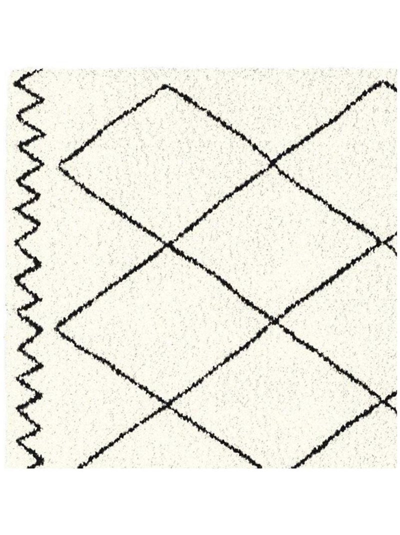 Tapis rectangle 60x110 cm Saoura beige Beige - Kiabi