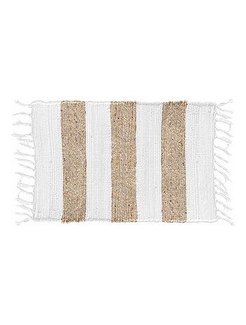 Tapis rectangle à franges 50x80 cm Sagane