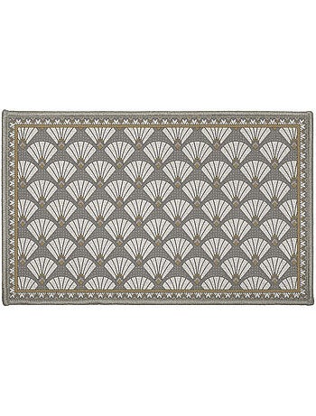tapis rectangle antidérapant 57 x 115 cm imprime Art deco chic
