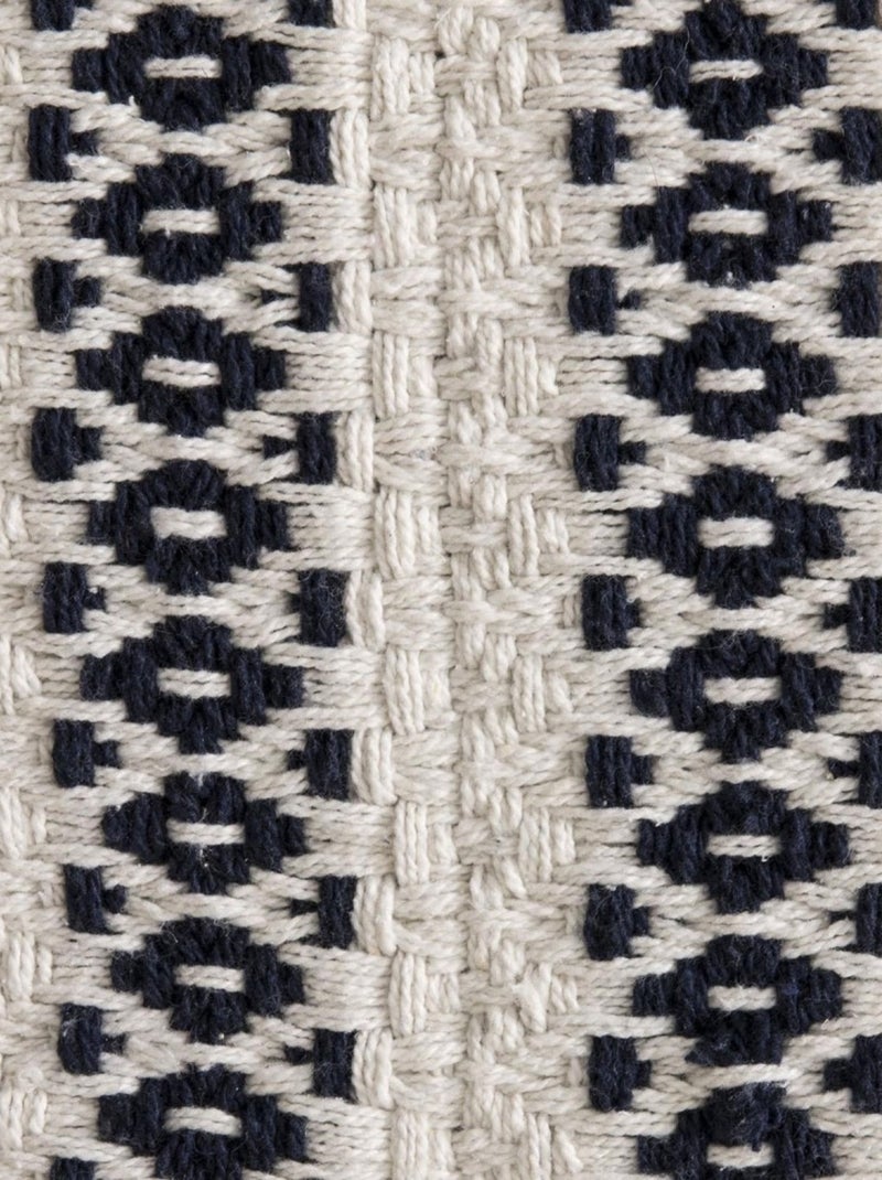 Tapis rectangle beige motifs noir 120x170 cm Beige - Kiabi