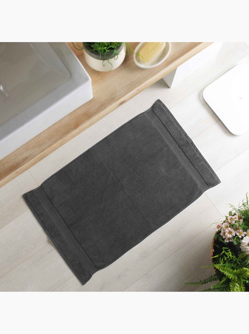 Tapis rectangle Colors anthracite 50 x 85 cm Gris - Kiabi