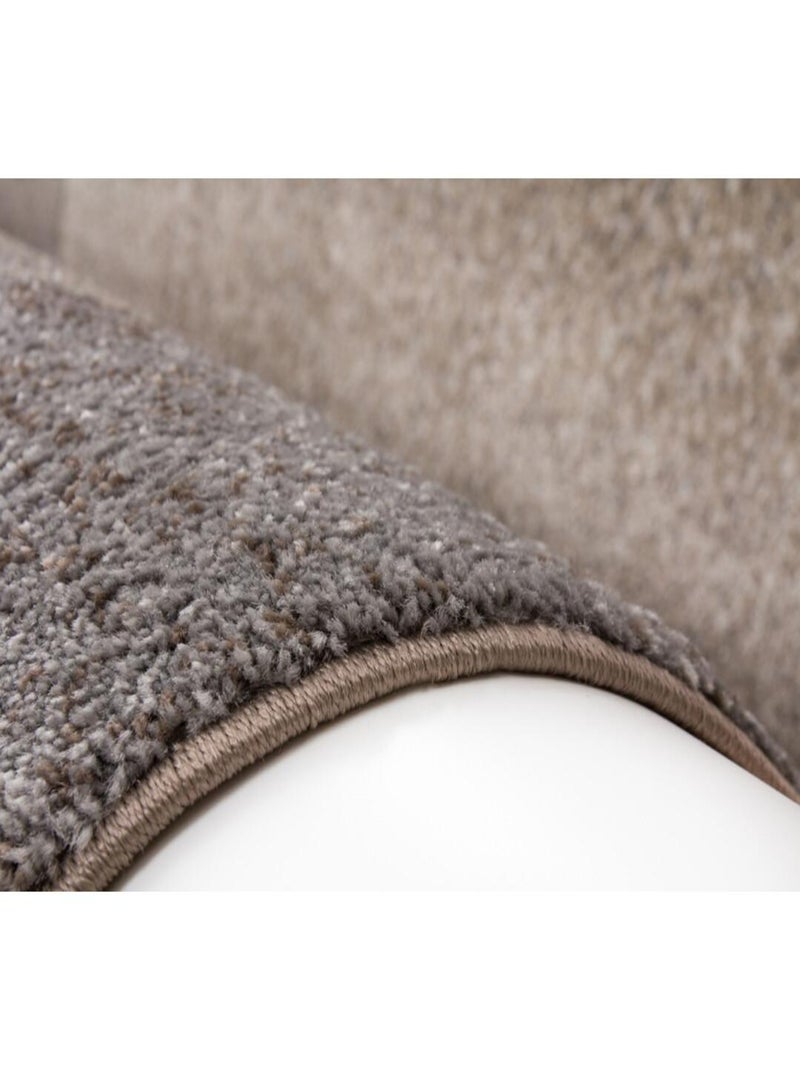 Tapis rectangle contemporain pour salon Bohème Taupe - Kiabi