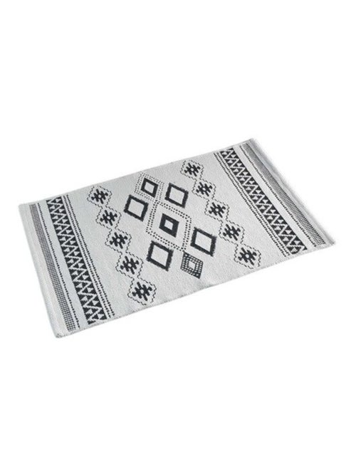 Tapis rectangle coton jacquard Inca - Kiabi Tapis rectangle coton jacquard Inca - Kiabi