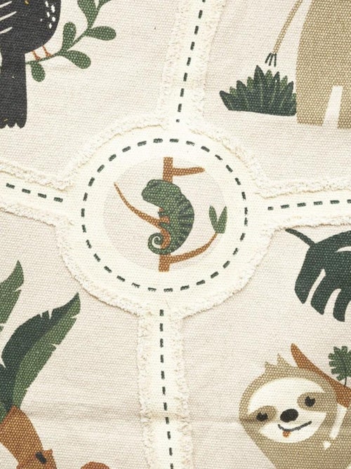 Tapis rectangle coton Jungle 100x150 - Kiabi
