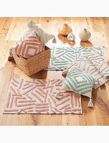 Tapis rectangle coton/polyester tufte Athena