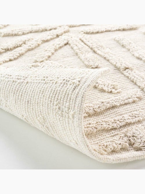 Tapis rectangle coton/polyester tufte Athena - Kiabi