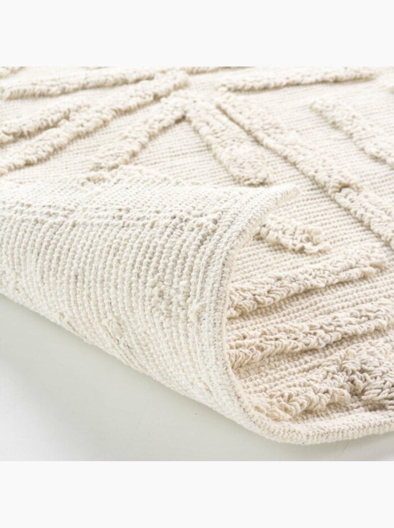 Tapis rectangle coton/polyester tufte Athena Vert Sauge - Kiabi