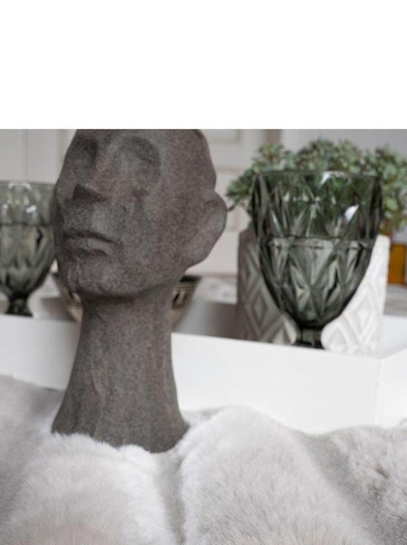 Tapis rectangle doux moderne effet 3D Lynda Argenté - Kiabi