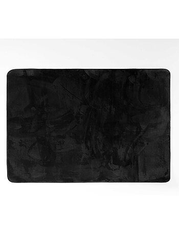 Tapis Rectangle – Flanelle Unie Ultra Douce – Finition Biais