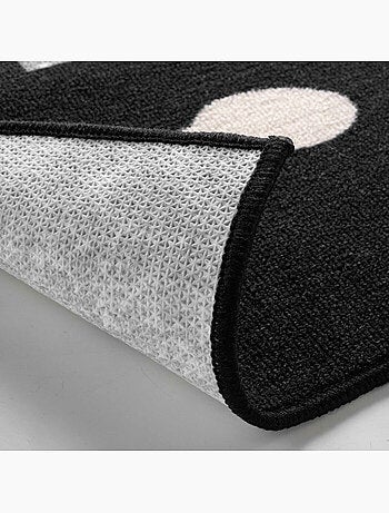 Tapis rectangle imprime cappuccino Sans