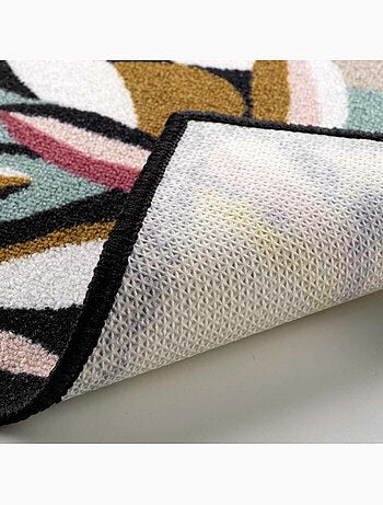 Tapis rectangle imprime lavinia - Antidérapant