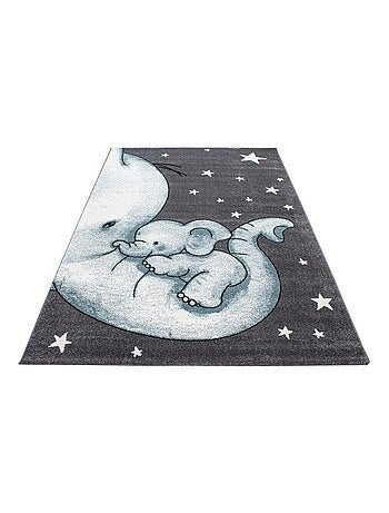 Tapis rectangle pour chambre enfant éléphant Zoupiou