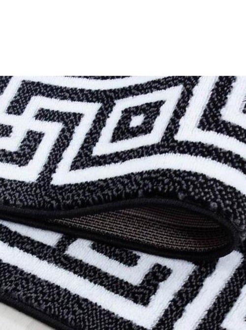 Tapis rectangle pour salon baroque à mèches courtes Stessy - Kiabi