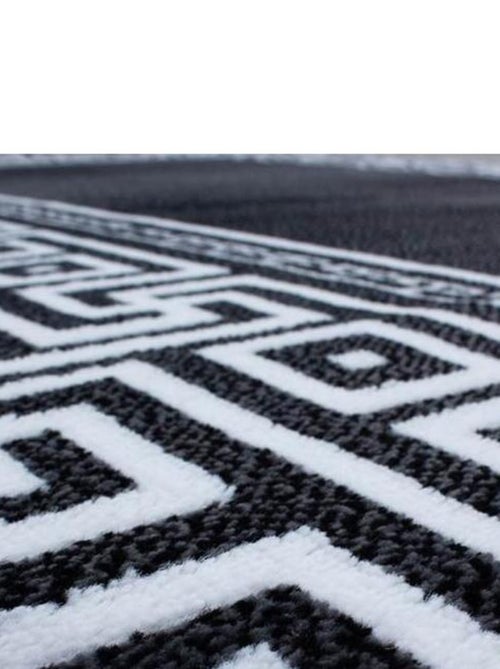 Tapis rectangle pour salon baroque à mèches courtes Stessy - Kiabi