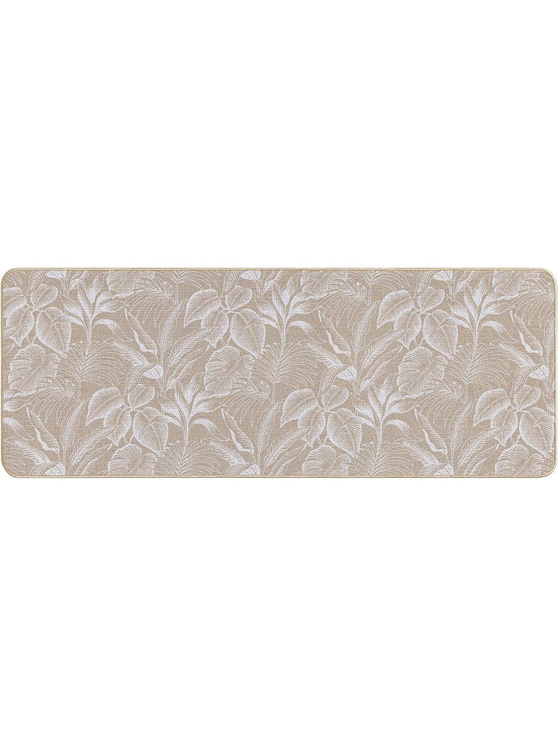 Tapis rectangle tisse imprime stylis Blanc - Kiabi