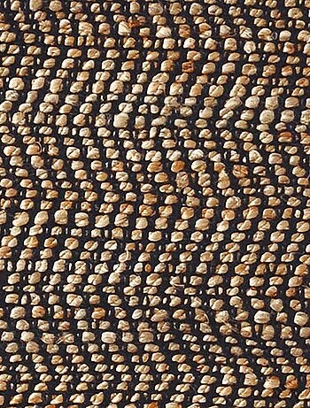 Tapis rectangulaire avec franges en jute et coton - Dylrev