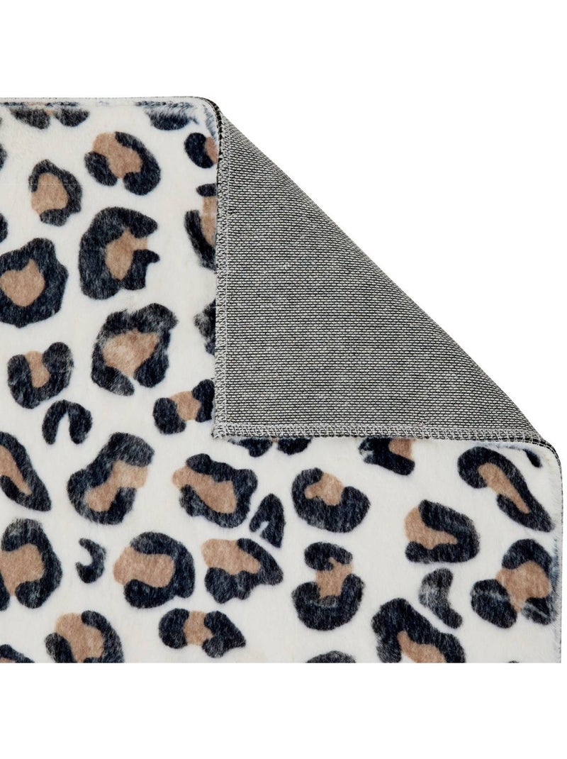 Tapis rectangulaire COUKA Beige - Kiabi