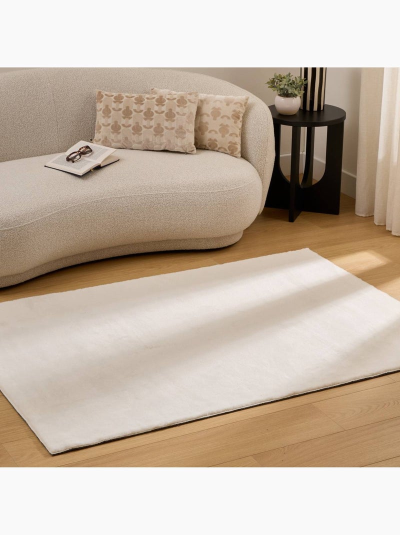 Tapis rectangulaire COUKA Blanc - Kiabi