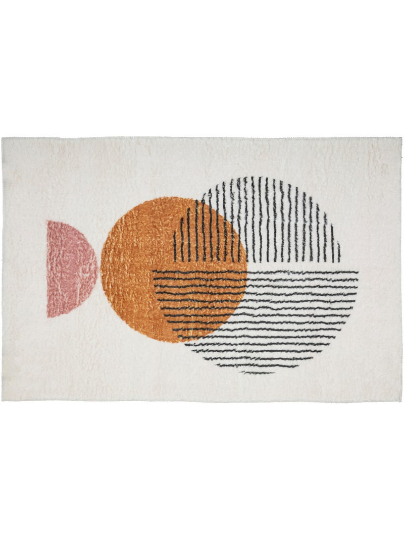 Tapis rectangulaire COUKA Noir - Kiabi