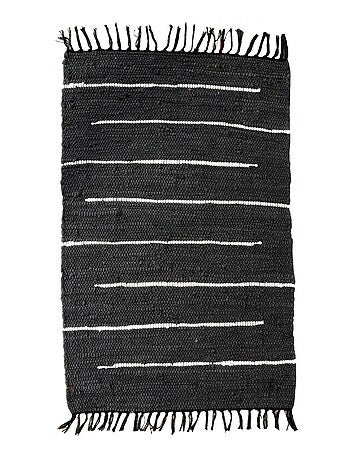 Tapis rectangulaire en Coton avec Franges, Dylrev