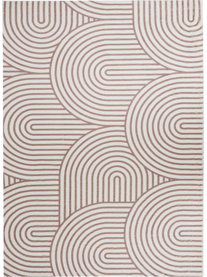 Tapis rectangulaire en fausse fourrure couka Marron - Kiabi
