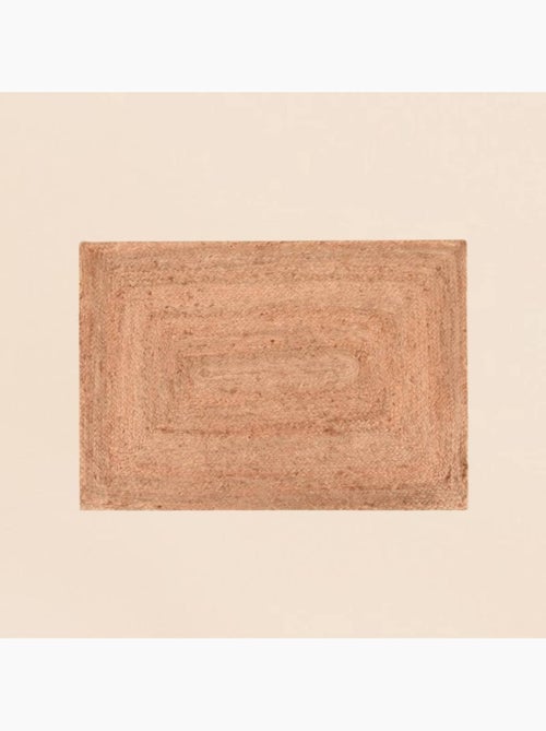 Tapis rectangulaire en jute 120x170cm - Kiabi