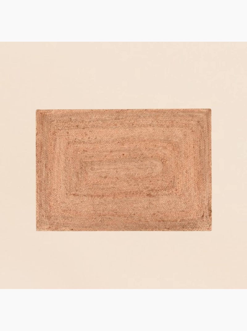 Tapis rectangulaire en jute 120x170cm Beige - Kiabi