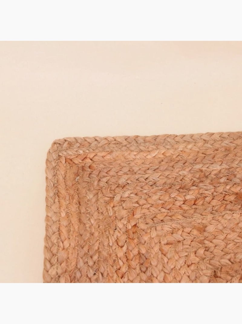 Tapis rectangulaire en jute 60x90cm Beige - Kiabi
