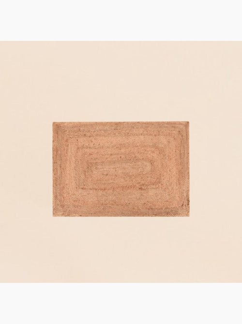 Tapis rectangulaire en jute 60x90cm - Kiabi